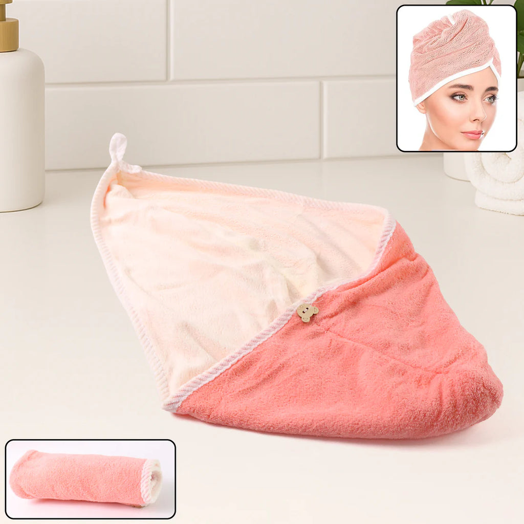 “Premium Microfiber Hair Drying Towel Wrap – Quick Dry, Soft & Lightweight”