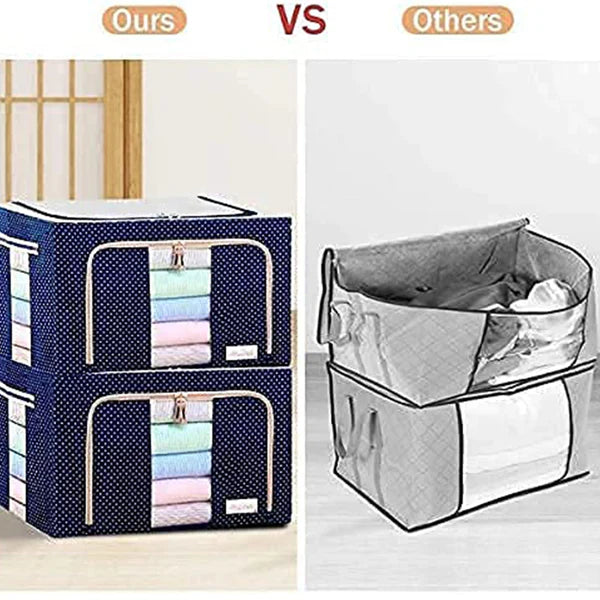 “Premium Foldable Fabric Storage Organizer Box – Large Capacity, Dustproof & Durable”