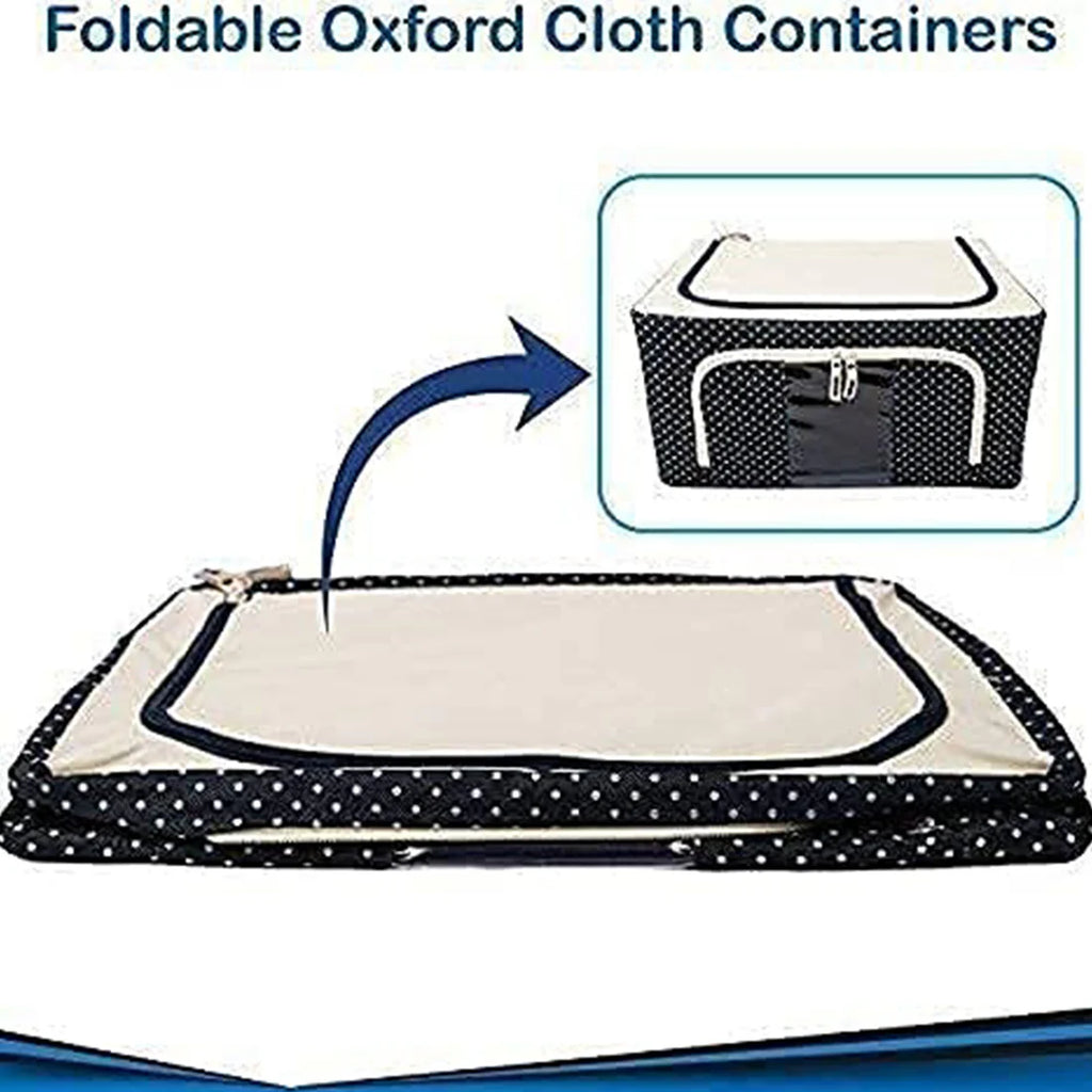 “Premium Foldable Fabric Storage Organizer Box – Large Capacity, Dustproof & Durable”