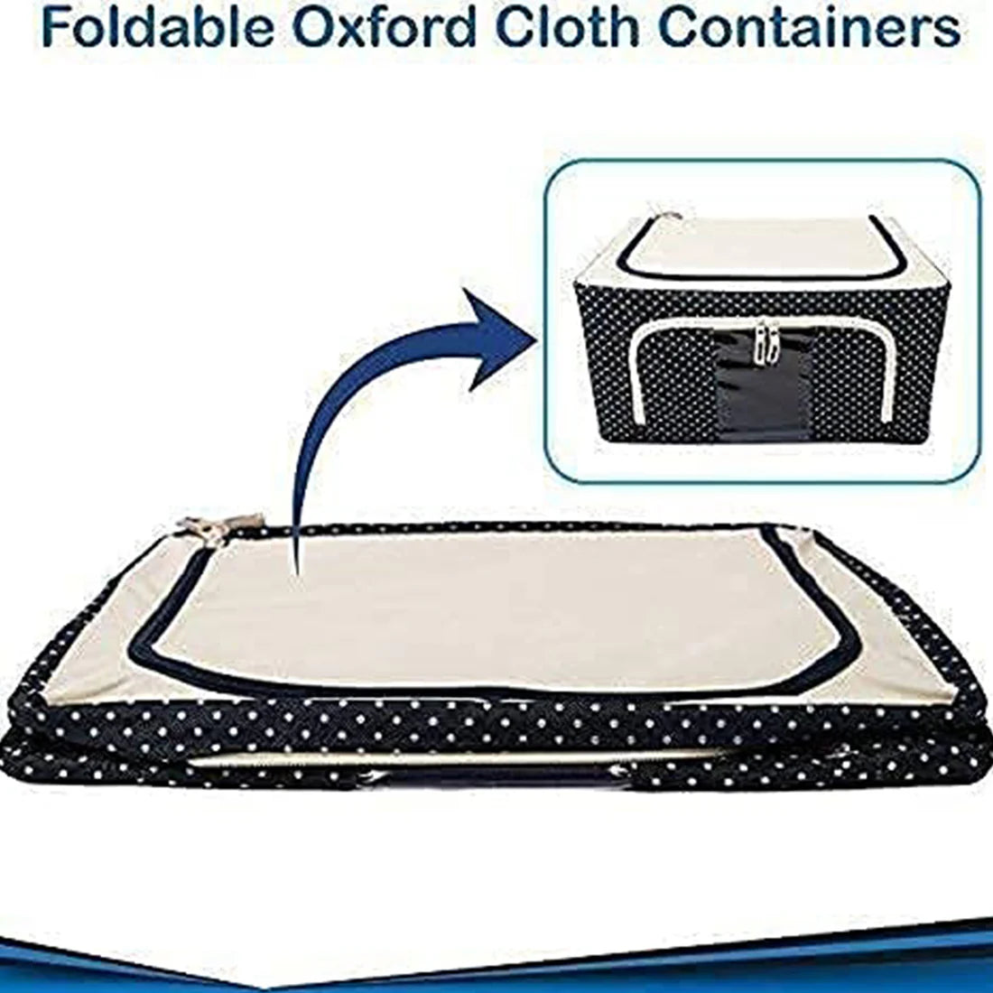 “Premium Foldable Fabric Storage Organizer Box – Large Capacity, Dustproof & Durable”