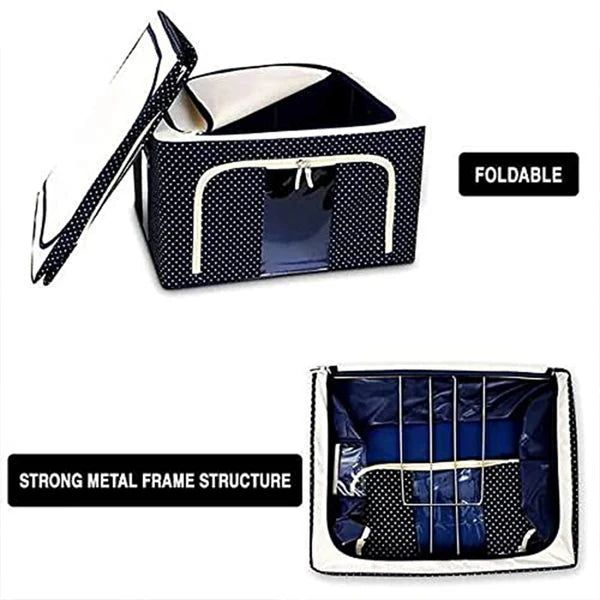 “Premium Foldable Fabric Storage Organizer Box – Large Capacity, Dustproof & Durable”
