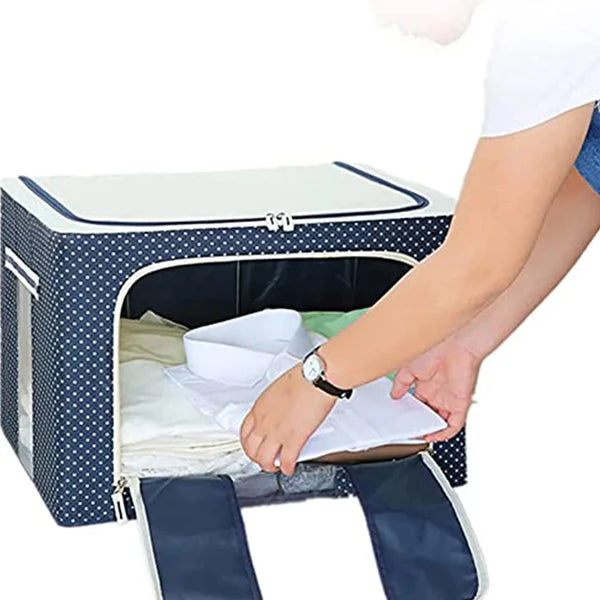“Premium Foldable Fabric Storage Organizer Box – Large Capacity, Dustproof & Durable”