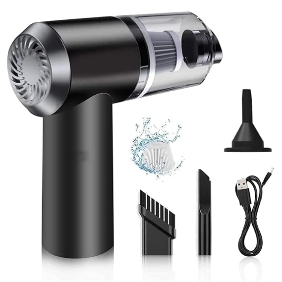 “Portable Car Vacuum Cleaner – High Power, Cordless & Rechargeable”