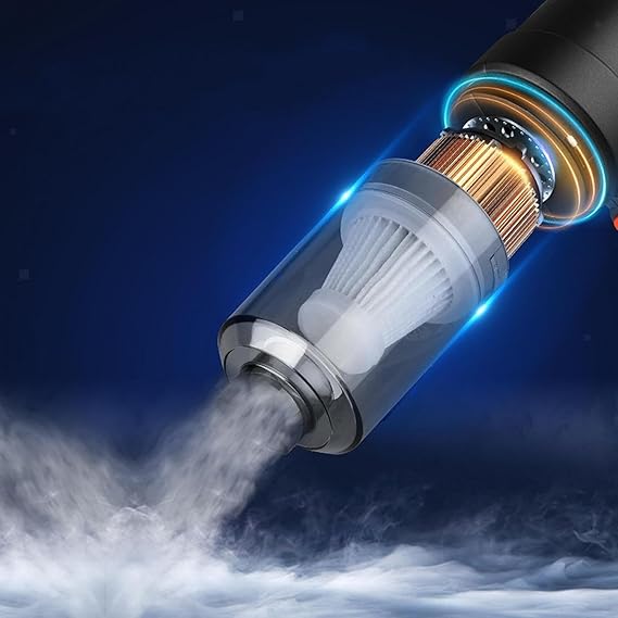 “Portable Car Vacuum Cleaner – High Power, Cordless & Rechargeable”