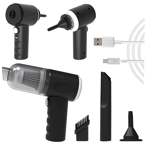 “Portable Car Vacuum Cleaner – High Power, Cordless & Rechargeable”