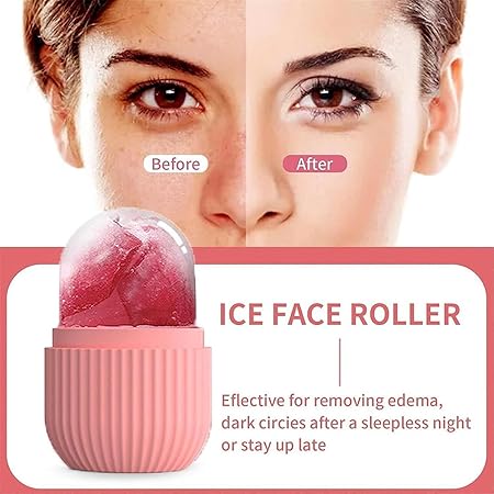 “Reusable Ice Facial Roller – Skin Tightening, Pore Minimizer & Glow Enhancer”