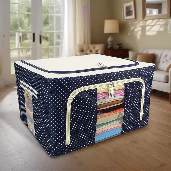 “Premium Foldable Fabric Storage Organizer Box – Large Capacity, Dustproof & Durable”